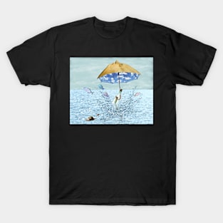 The Human Balloon And The Message In A Bottle T-Shirt